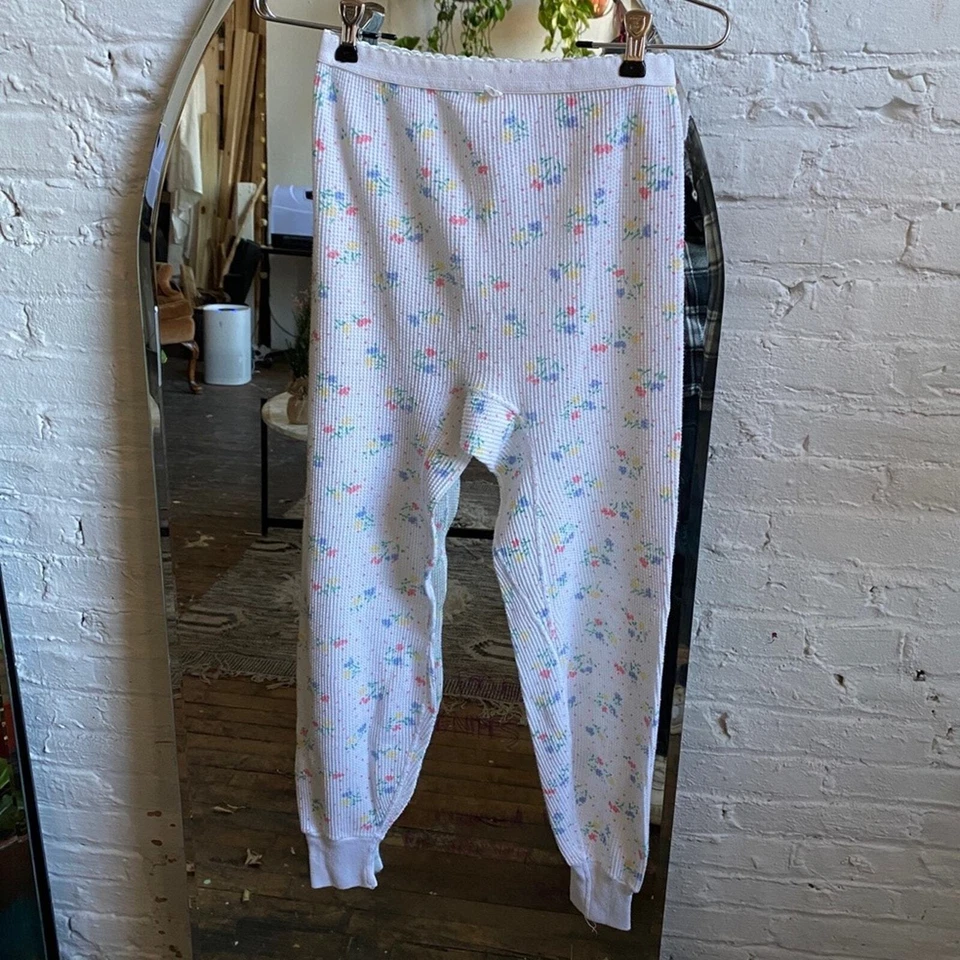 Leggings térmicos florales vintage gofre cabaña hada grunge abuela mujer XS  Foto 2 de 4