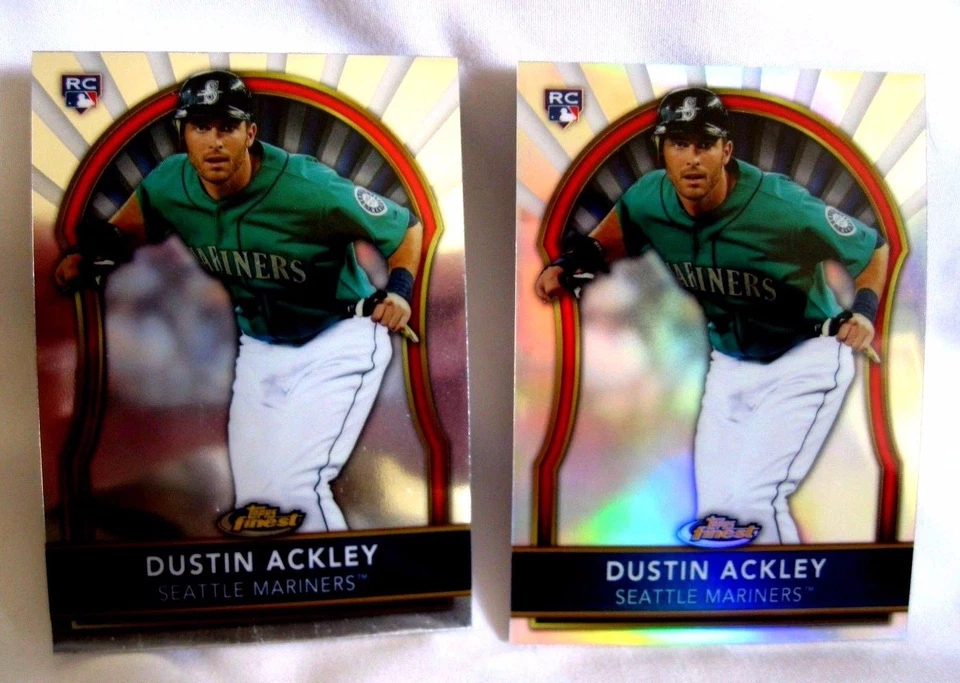 Dustin Ackley RC 2011 Topps Finest Rookie Autographs Refractors #106/499 BGS10!! - Image 3 of 4