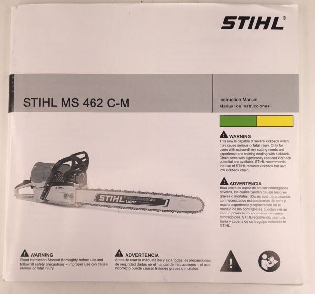 Stihl MS462 C-M Chainsaw Instruction Owner's Manual | eBay