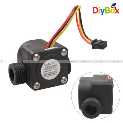 G1/2'' Water Flow Sensor Control Fluid Flowmeter Counter 1-30L/min For Arduino