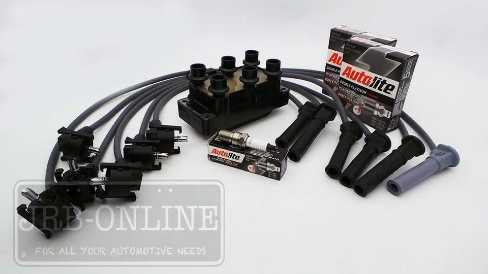 Ford EXPLORER - UT UX UZ 2001-2008 V6 4.0L IGNITION COIL & LEADS SPARK PLUG SET - image 2 of 4