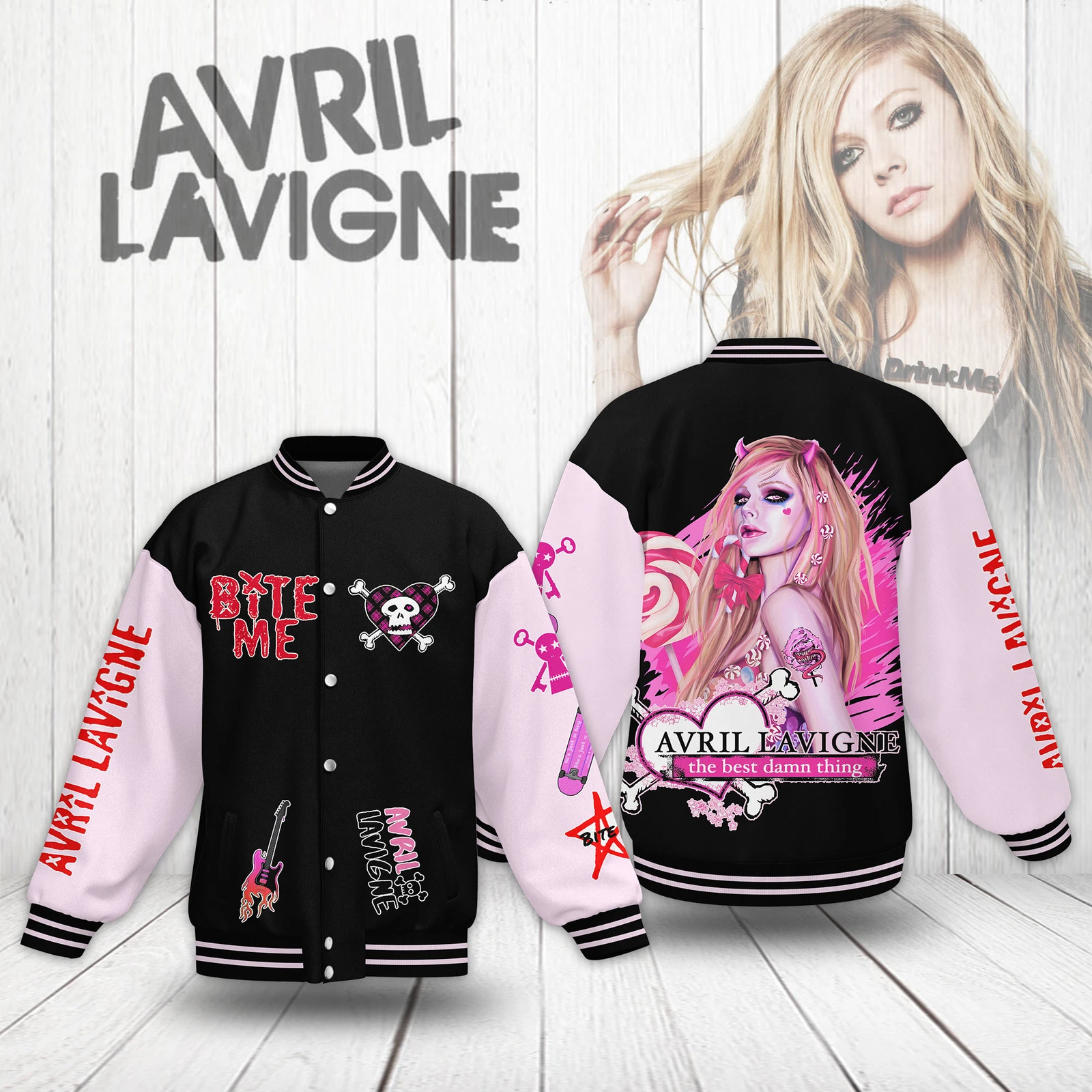 Avril Lavigne New Baseball Jacket For Fan