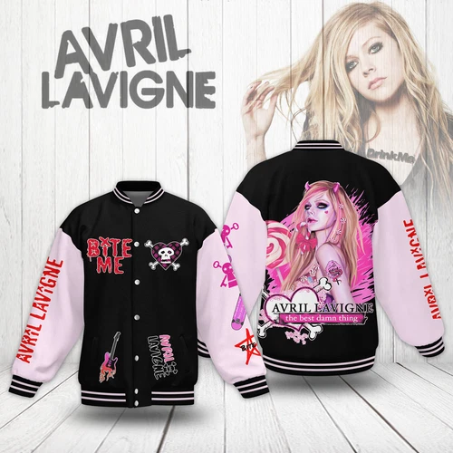 Avril Lavigne New Baseball Jacket For Fan