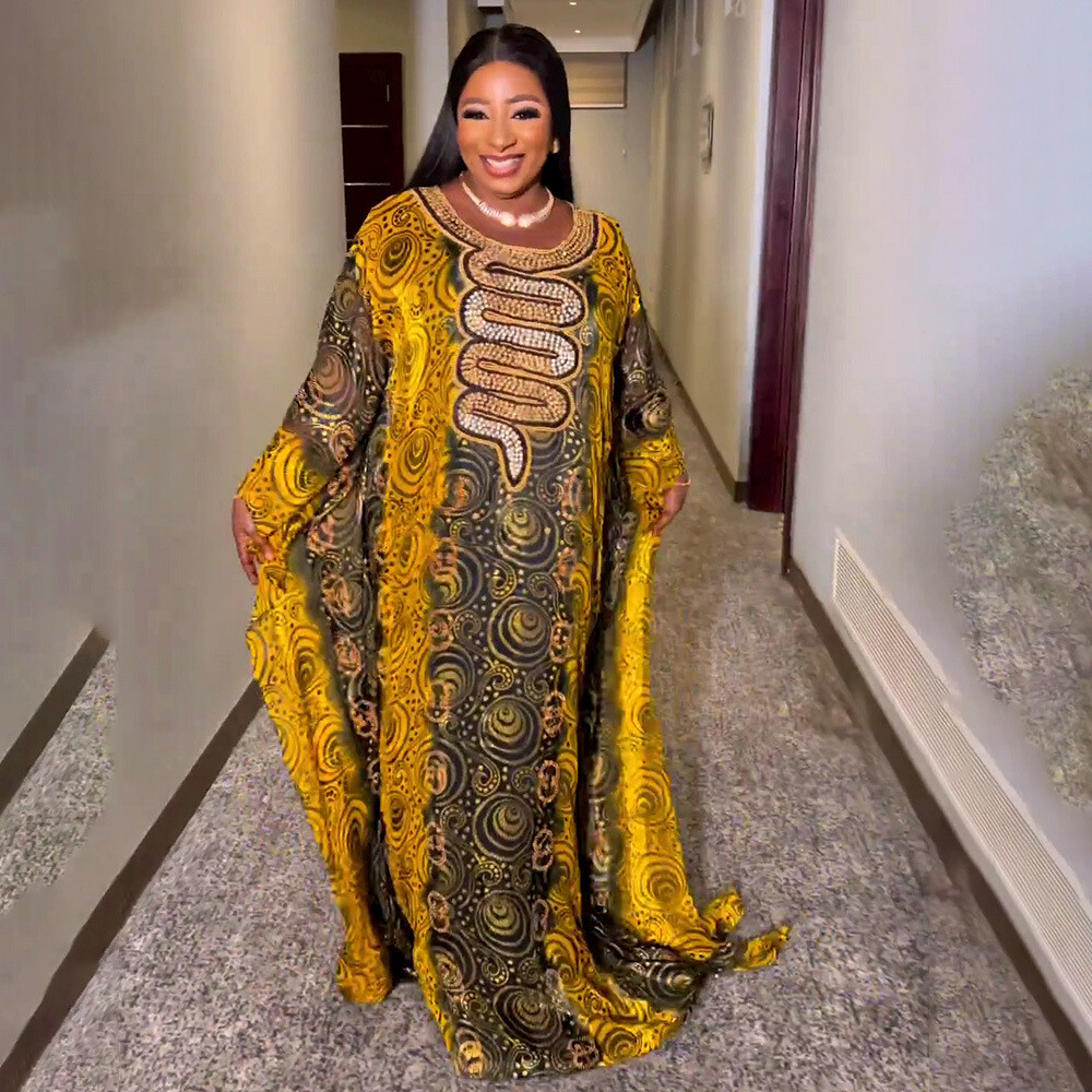 African Women Abaya Long Sleeve Maxi Dress Loose Dress Kaftan Arab Robe  Islamic | eBay