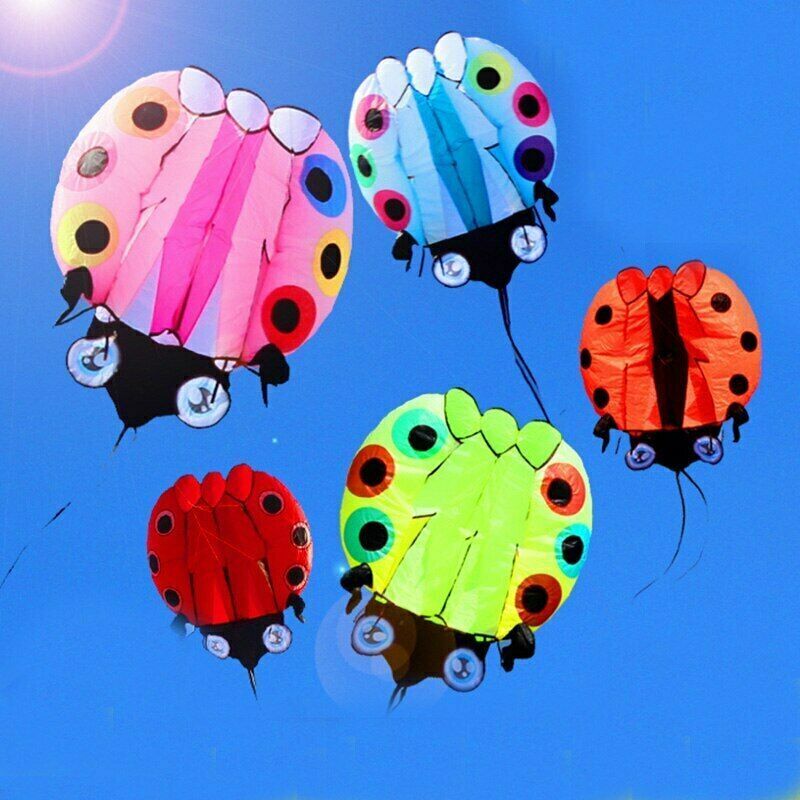 2021 Top Hot Large Ladybug 3D Soft Kite Outdoor Flying Toy Kite