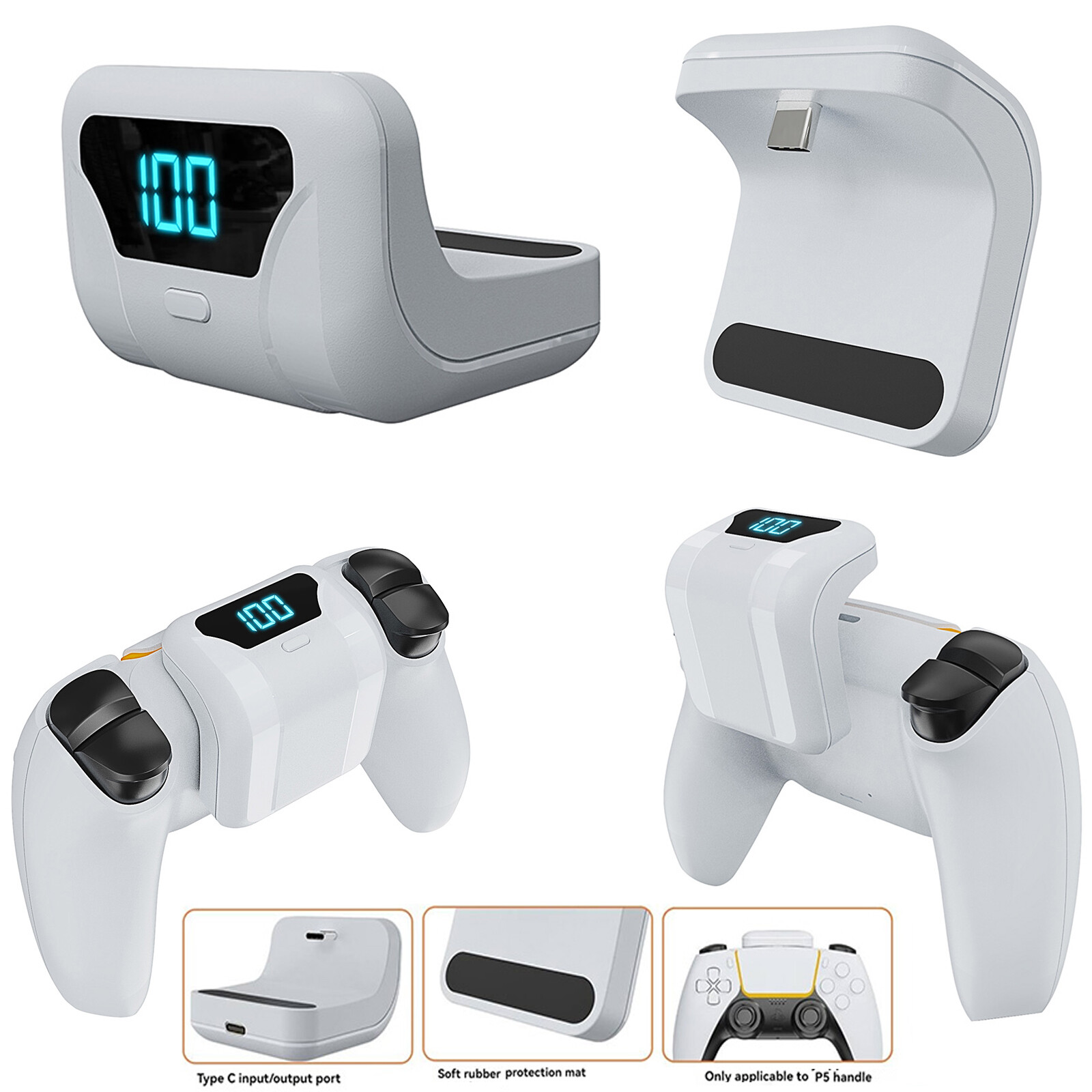 1500mAh Rechargeable Battery Power Bank For PS5 Wireless Controller Battery Pack-image