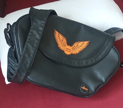 Wickeltasche Mima Leder gebraucht schwarz