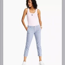 Tommy Hilfiger THe Flex Hampton Heritage Slim Chino stripe Pants 8