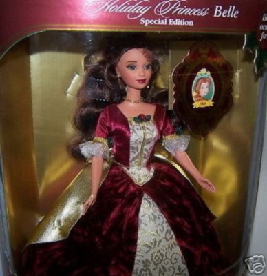 Holiday Princess Disney Barbie Doll Beauty The Beast Belle
