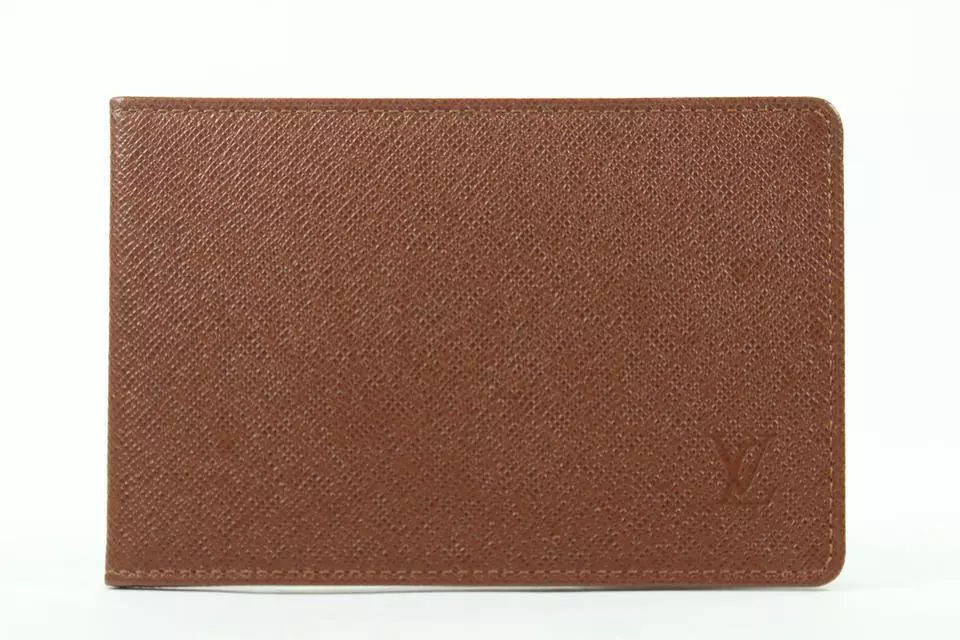 Louis Vuitton Monogram Card Holder Wallet Brown Black