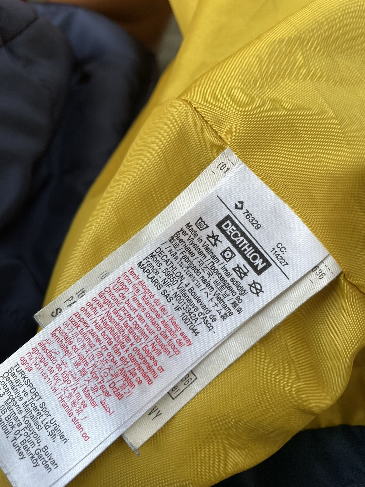 Quechua Decathlon Blue Lightweight Zip Jacket S Pockets Zip image 7