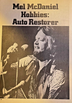 1986 Country Western Performer Mel McDaniel As A Restorer of Vintage Automobiles