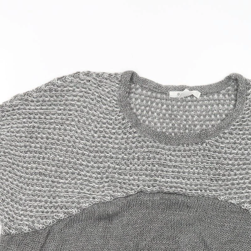 Suéter de lino Duffy para mujer gris cuello cuchara talla S Foto 4 de 4