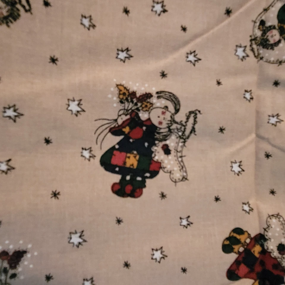 "THE WHOLE COUNTRY CABOODLE" BY LEANNE ANDERSON SPECTRIX  Angels on Beige 1 Yd - Image 2 of 4