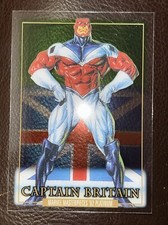 2024 Marvel Masterpieces ‘92 Platinum Clear Cut #15 Captain Britain Insert Card