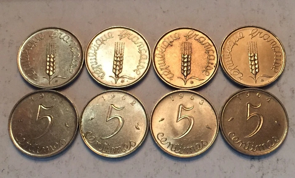 Série Des 5 Centimes Épi MONNAIES FRANCAISES - Photo 1/1