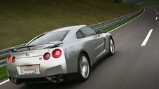 Cars vehicles transports wheels nissan gtr spec v speed Desk Mat Stitched