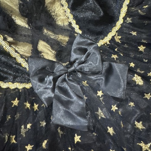 Foggy Cauldron Girls Witch Costume VELVET CAPE HAT Dress 4t Halloween - Picture 7 of 11