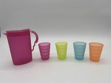 Tupperware Miniature Pitcher Cups Multicolor 300ml 72ml Plastic