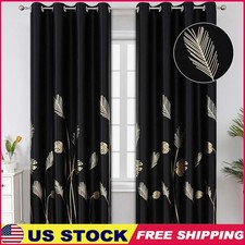 Elegant Blackout Curtains W/ Tassel Ropes Thermal Insulated Soft Drapes New