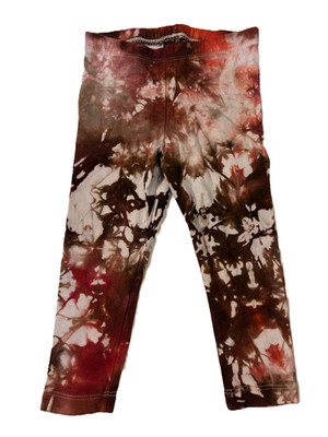 Rosewood Crinkle Tie Dye Pants Kids 2T by Panda Tie Dye NWOT