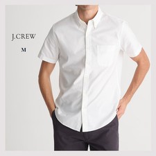 NWT - J. Crew Men's Short-Sleeve Broken-in Organic Cotton Oxford Shirt Sz M 89