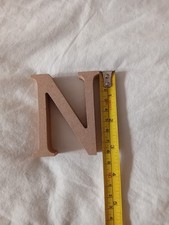 Freestanding Wooden N Letter