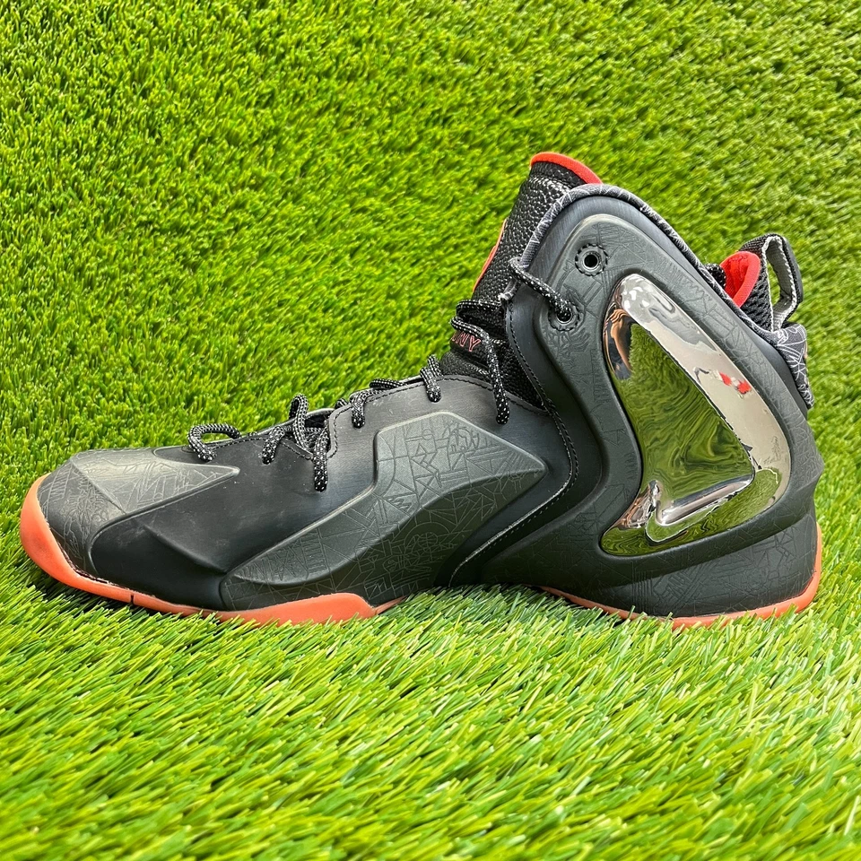 Nike Lil Penny Posite PRM QS Mens Size 12 Black Gray Athletic Shoes Sneakers - Image 3 of 4