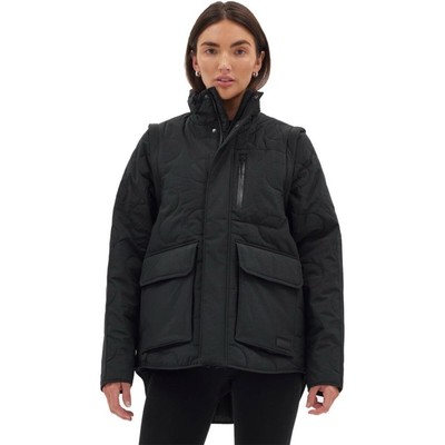Halfdays Davis Convertible Primaloft Insulated Jacket Vest Black S NWT