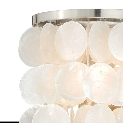 Vaxcel Lighting W0151 Capiz Shell Elsa 1-Light Vanity Light - Picture 3 of 5