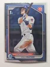 2024 Bowman Chrome 1st Cole Mathis BDC 81 Cubs