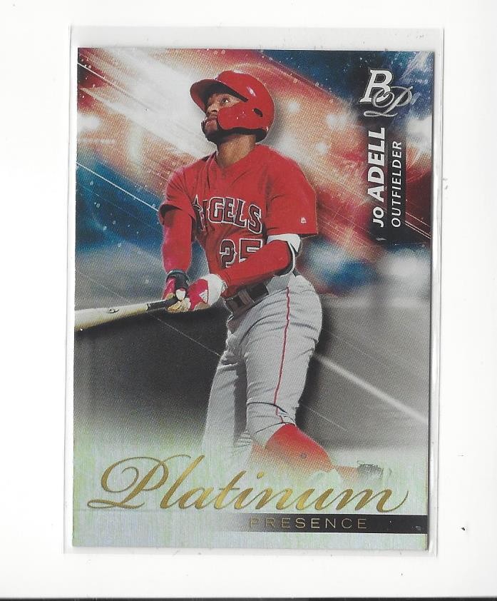 2018 Bowman Platinum Platinum Presence #PP2 Jo Adell Rookie Angels