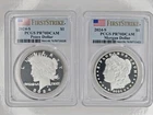 2024-S $1 Proof Morgan and Peace Silver Dollar 2pc Set PCGS PF70DCAM