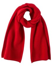 Women's Long Knit Scarf Winter Chunky Scarfs Warm Big Wrap Thick Winter Red
