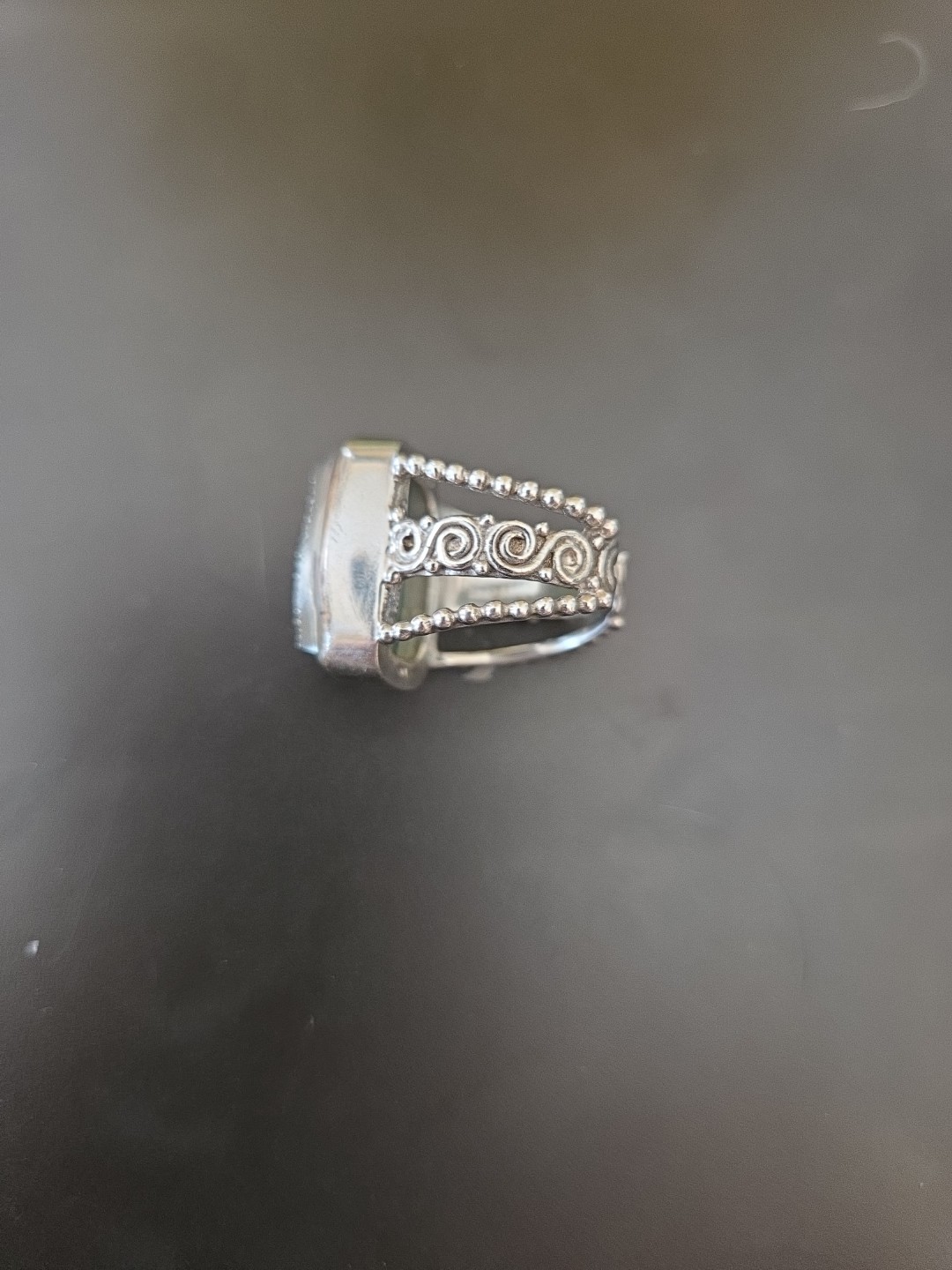 925 Sterling Silver Druzy Statement Ring India  A… - image 4