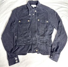 Dear John Anthropologie Austin Black Denim Jean Stretch Jacket Drop Shoulder XS