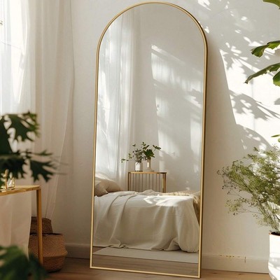 58''x18'' Arch Full Length Mirror Floor Standing Body Mirror Bedroom Stand NEW