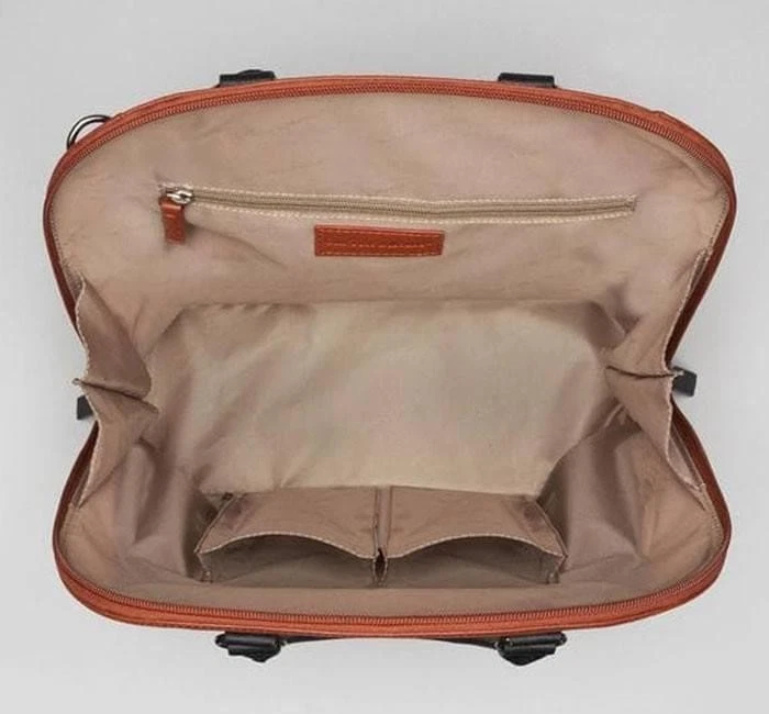 Cinnamon & Black Bowler Conceal Carry Purse GTM-97 - Image 3 of 4