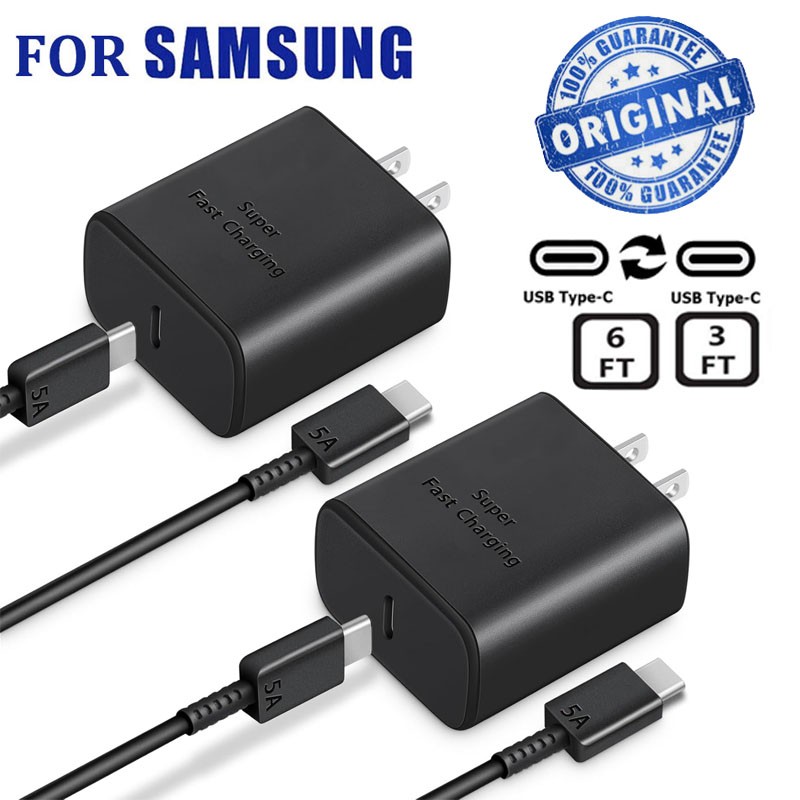 45W Original Fast Charging Charger +Type C Cable For Samsung A06 A16 A26 A36 A56