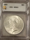 1923 Peace Silver Dollar ICG MS63