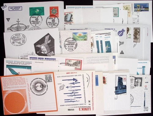 # GERMANY - 100 FDC, COVER, POSTCARD - SPACE