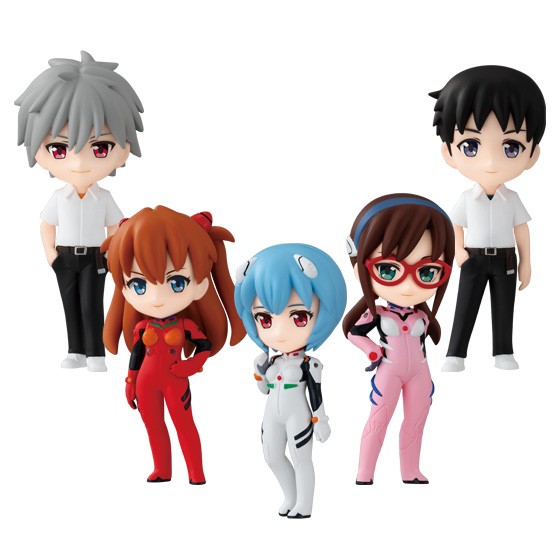 Evangelion Primostyle Mini Figure Collection Set Rei Asuka Mari