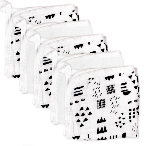 unisex baby Organic Cotton Washcloth Multi-Pack Winter Accessory Set, 5-Pack ...