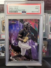 Oneil Cruz 2024 Topps Finest Purple Refractor/200 PSA 9