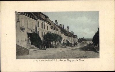 Ak L'Isle sur le Doubs, Rue du Magny, La Poste - 3399188