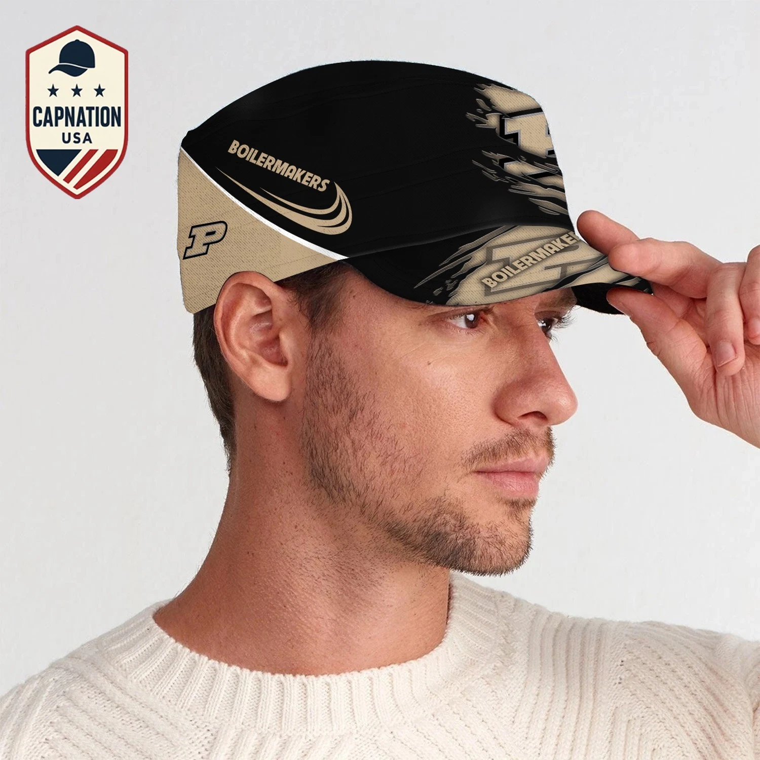 Purdue-Boilermakers Military Cap Trucker Hat Baseball Cap Army Cap
