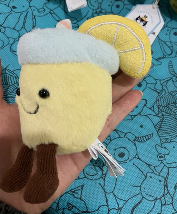 Jellycat Amuseables Lemonade Keychain Rare Food Collection Summer