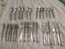 LENOX ESQUIRE 18 / 10 Stainless Flatwear 6 place settings NEW Unused Beautiful