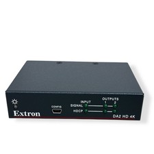 Extron DA2 HD 4K HDMI 4K 2 Output Distribution Amplifier New open box