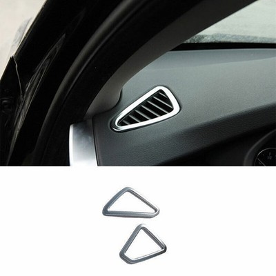  For BMW X5 X6 F15 F16 2014-2018 ABS Silver Instrument L&R Air Outlet Vent Trim